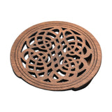 Maxbell Guitar Soundhole Cover Decorative Parts for Acoustic Guitars Block Protector Style A Brown