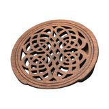 Maxbell Guitar Soundhole Cover Decorative Parts for Acoustic Guitars Block Protector Style A Brown