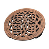 Maxbell Guitar Soundhole Cover Decorative Parts for Acoustic Guitars Block Protector Style A Brown