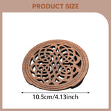 Maxbell Guitar Soundhole Cover Decorative Parts for Acoustic Guitars Block Protector Style A Brown