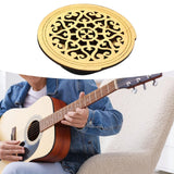 Maxbell Guitar Soundhole Cover Decorative Parts for Acoustic Guitars Block Protector Style B Yellow