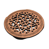 Maxbell Guitar Soundhole Cover Decorative Parts for Acoustic Guitars Block Protector Style B Brown