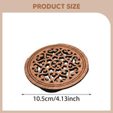 Maxbell Guitar Soundhole Cover Decorative Parts for Acoustic Guitars Block Protector Style B Brown