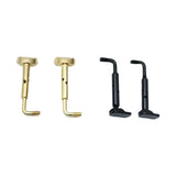 Maxbell 2x 4/4 Violin Chin Rest Clamp Screws Hardware Professional Easy Installation Black