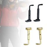 Maxbell 2x 4/4 Violin Chin Rest Clamp Screws Hardware Professional Easy Installation Black