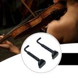 Maxbell 2x 4/4 Violin Chin Rest Clamp Screws Hardware Professional Easy Installation Black