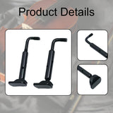 Maxbell 2x 4/4 Violin Chin Rest Clamp Screws Hardware Professional Easy Installation Black