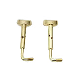 Maxbell 2x 4/4 Violin Chin Rest Clamp Screws Hardware Professional Easy Installation Gold
