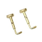 Maxbell 2x 4/4 Violin Chin Rest Clamp Screws Hardware Professional Easy Installation Gold