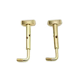 Maxbell 2x 4/4 Violin Chin Rest Clamp Screws Hardware Professional Easy Installation Gold