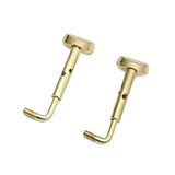Maxbell 2x 4/4 Violin Chin Rest Clamp Screws Hardware Professional Easy Installation Gold