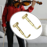 Maxbell 2x 4/4 Violin Chin Rest Clamp Screws Hardware Professional Easy Installation Gold
