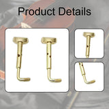 Maxbell 2x 4/4 Violin Chin Rest Clamp Screws Hardware Professional Easy Installation Gold
