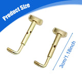 Maxbell 2x 4/4 Violin Chin Rest Clamp Screws Hardware Professional Easy Installation Gold
