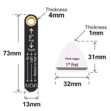Maxbell Truss Rod Neck Relief Gauge Tool Classical Guitar Measurement Tool Pick Capo
