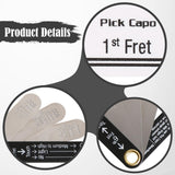 Maxbell Truss Rod Neck Relief Gauge Tool Classical Guitar Measurement Tool Pick Capo
