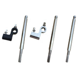 Maxbell Double Bass Drum Pedal Connecting Rod Metal Sturdy Drummers Instrument Parts with Black Clip