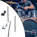Maxbell Double Bass Drum Pedal Connecting Rod Metal Sturdy Drummers Instrument Parts with Black Clip