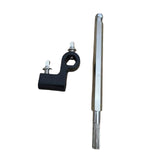 Maxbell Double Bass Drum Pedal Connecting Rod Metal Sturdy Drummers Instrument Parts with Black Clip