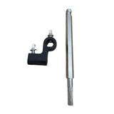 Maxbell Double Bass Drum Pedal Connecting Rod Metal Sturdy Drummers Instrument Parts with Black Clip