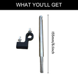 Maxbell Double Bass Drum Pedal Connecting Rod Metal Sturdy Drummers Instrument Parts with Black Clip