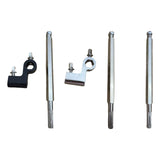 Maxbell Double Bass Drum Pedal Connecting Rod Metal Sturdy Drummers Instrument Parts with Black Clip