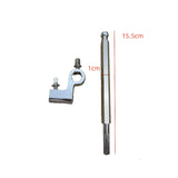 Maxbell Double Bass Drum Pedal Connecting Rod Metal Sturdy Drummers Instrument Parts with Silver Clip