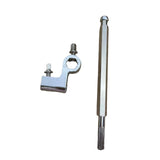 Maxbell Double Bass Drum Pedal Connecting Rod Metal Sturdy Drummers Instrument Parts with Silver Clip