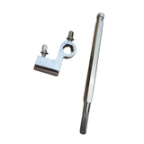 Maxbell Double Bass Drum Pedal Connecting Rod Metal Sturdy Drummers Instrument Parts with Silver Clip