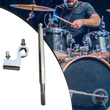 Maxbell Double Bass Drum Pedal Connecting Rod Metal Sturdy Drummers Instrument Parts with Silver Clip