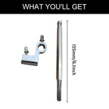 Maxbell Double Bass Drum Pedal Connecting Rod Metal Sturdy Drummers Instrument Parts with Silver Clip