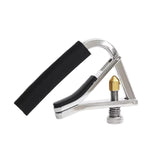 Maxbell Guitar Capo Professional Silicone Anti-slip Portable Easy to Use Accessories argent