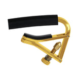 Maxbell Guitar Capo Professional Silicone Anti-slip Portable Easy to Use Accessories gold