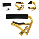 Maxbell Guitar Capo Professional Silicone Anti-slip Portable Easy to Use Accessories gold