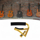 Maxbell Guitar Capo Professional Silicone Anti-slip Portable Easy to Use Accessories gold