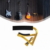 Maxbell Guitar Capo Professional Silicone Anti-slip Portable Easy to Use Accessories gold