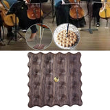 Maxbell Cello Antiskid Mat Wood Practical for Practicing Household Stage Performance Dark Brown