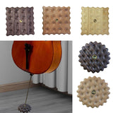 Maxbell Cello Antiskid Mat Wood Practical for Practicing Household Stage Performance Dark Brown