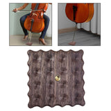 Maxbell Cello Antiskid Mat Wood Practical for Practicing Household Stage Performance Dark Brown