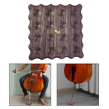 Maxbell Cello Antiskid Mat Wood Practical for Practicing Household Stage Performance Dark Brown