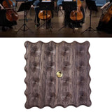Maxbell Cello Antiskid Mat Wood Practical for Practicing Household Stage Performance Dark Brown