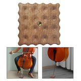 Maxbell Cello Antiskid Mat Wood Practical for Practicing Household Stage Performance Brown