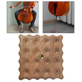 Maxbell Cello Antiskid Mat Wood Practical for Practicing Household Stage Performance Brown