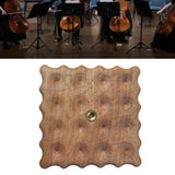 Maxbell Cello Antiskid Mat Wood Practical for Practicing Household Stage Performance Brown