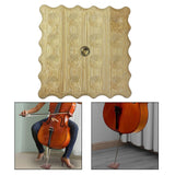 Maxbell Cello Antiskid Mat Wood Practical for Practicing Household Stage Performance Light Brown