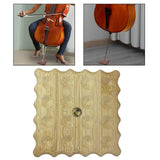 Maxbell Cello Antiskid Mat Wood Practical for Practicing Household Stage Performance Light Brown