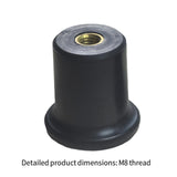 Maxbell Upright Bass Endpin Rubber Tip Stopper Accessory Protective Sturdy Protector 8mm