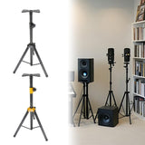 Maxbell Tripod Speaker Stand Short DJ Sound Equipment Holder for Events Travel Stage black