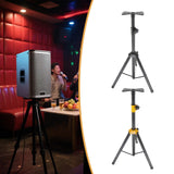 Maxbell Tripod Speaker Stand Short DJ Sound Equipment Holder for Events Travel Stage black