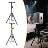 Maxbell Tripod Speaker Stand Short DJ Sound Equipment Holder for Events Travel Stage black